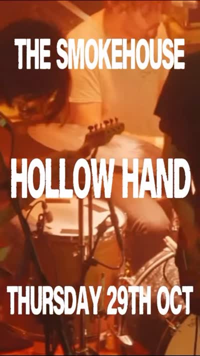 Brighton psych-pop project @hollowhand brings their melodic, psych-infused sound to The Smokehouse on Thursday 29th October, with a solo performance from @mega_bog supporting.