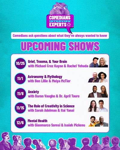Comedians Interview Experts Upcoming Shows