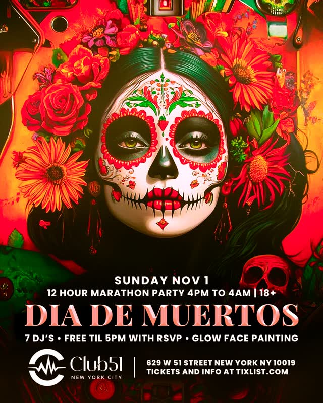SUNDAY NOV 1 @ CLUB 51 NYC