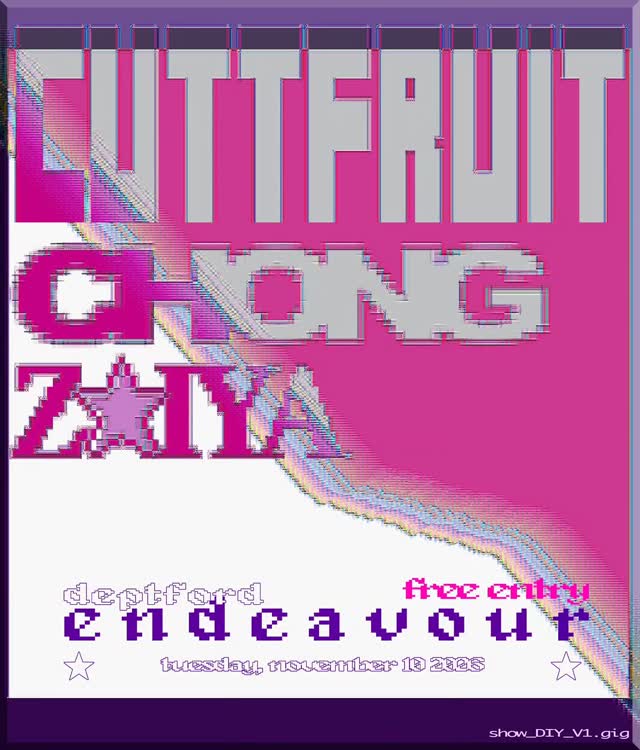 Cuttfruit, Chong and Zoiya at Endeavour