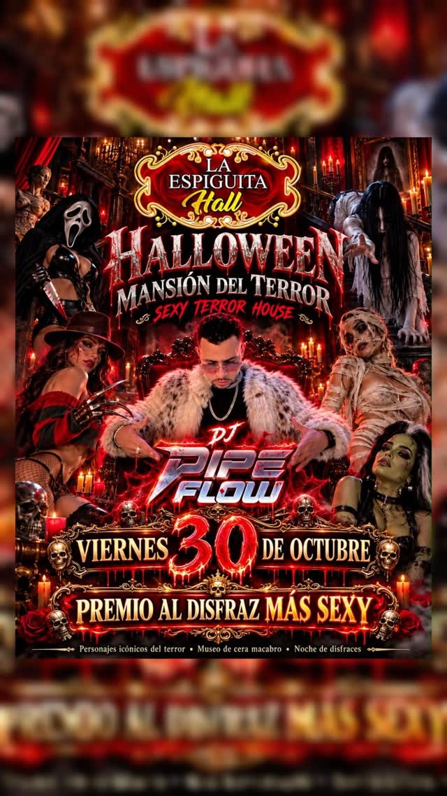 HALLOWEEN 2026 EN LA ESPIGUITA HALL - MANSIÓN DEL TERROR – SEXY TERROR HOUSE