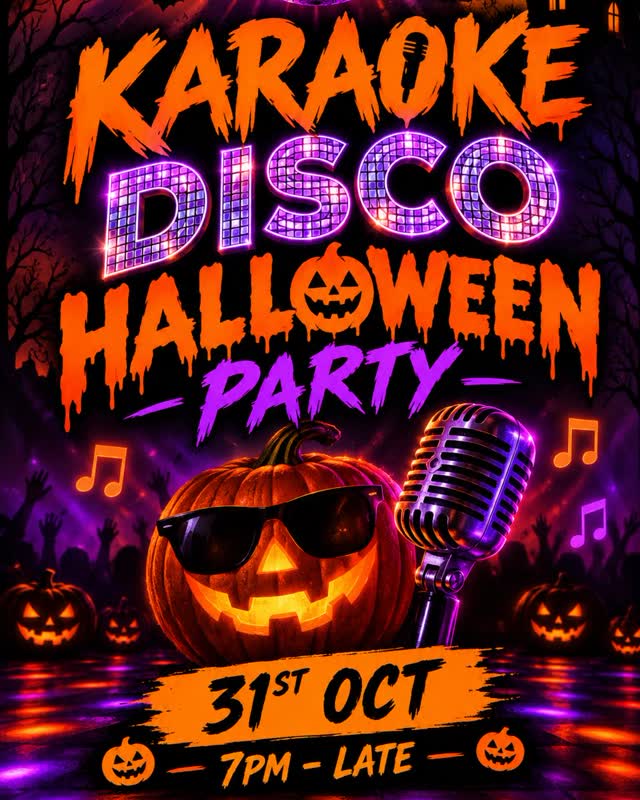 HALLOWEEN KARAOKE DISCO AT THE MASONS ARMS!