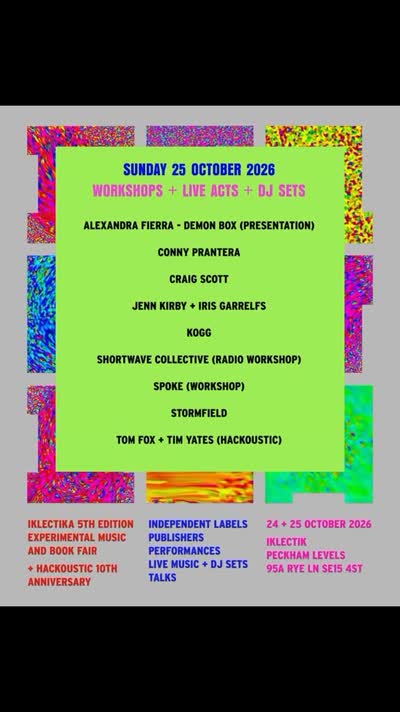 IKLECTIKA 5 Sunday programme announced!