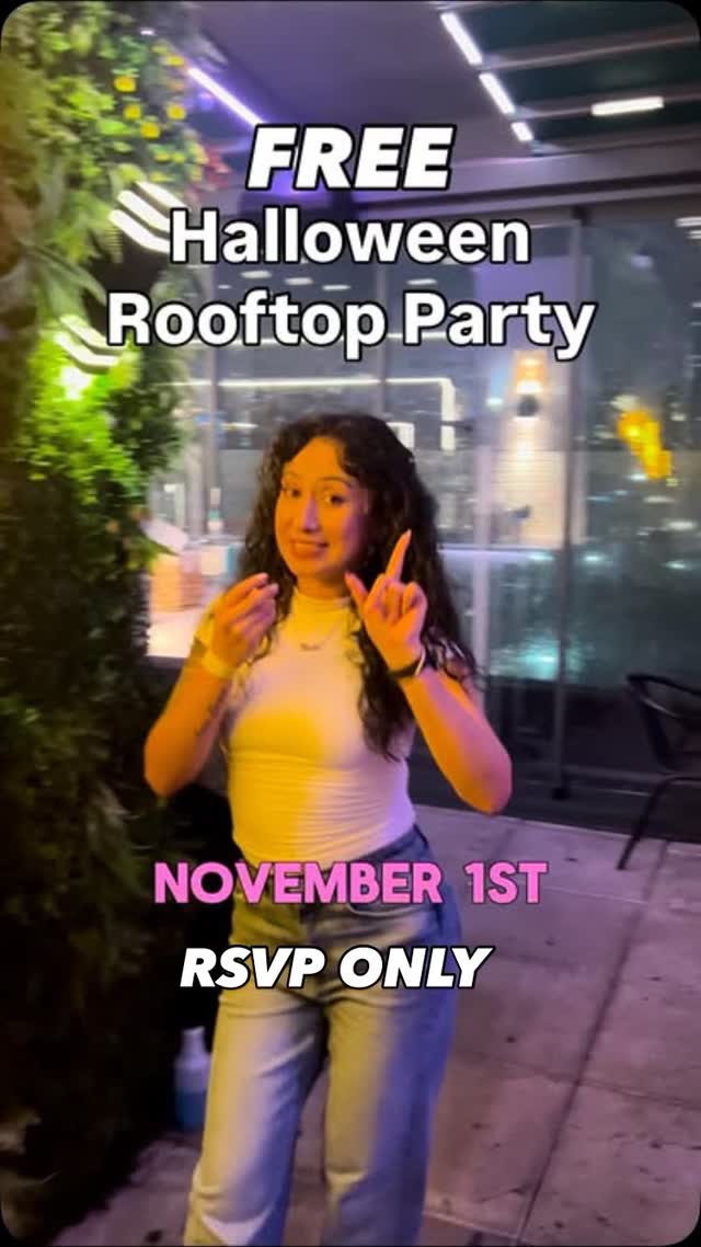 Halloween weekend rooftop dance party