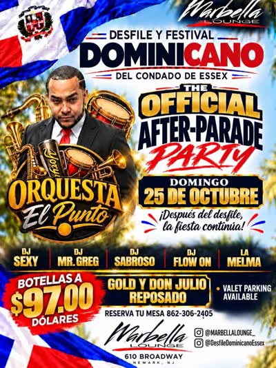 ¡LA FIESTA DOMINICANA CONTINÚA EN LA GRANDOTA DE NEWARK! - THE OFFICIAL AFTER-PARADE PARTY