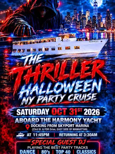 The Thriller Halloween NY Party Cruise