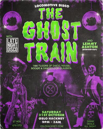 THE GHOST TRAIN IS COMING...