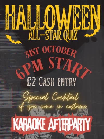 Halloween All-Star Quiz & Karaoke Afterparty