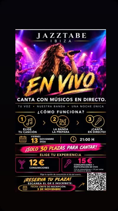 Jazztabe Ibiza EN VIVO - Canta con músicos en directo