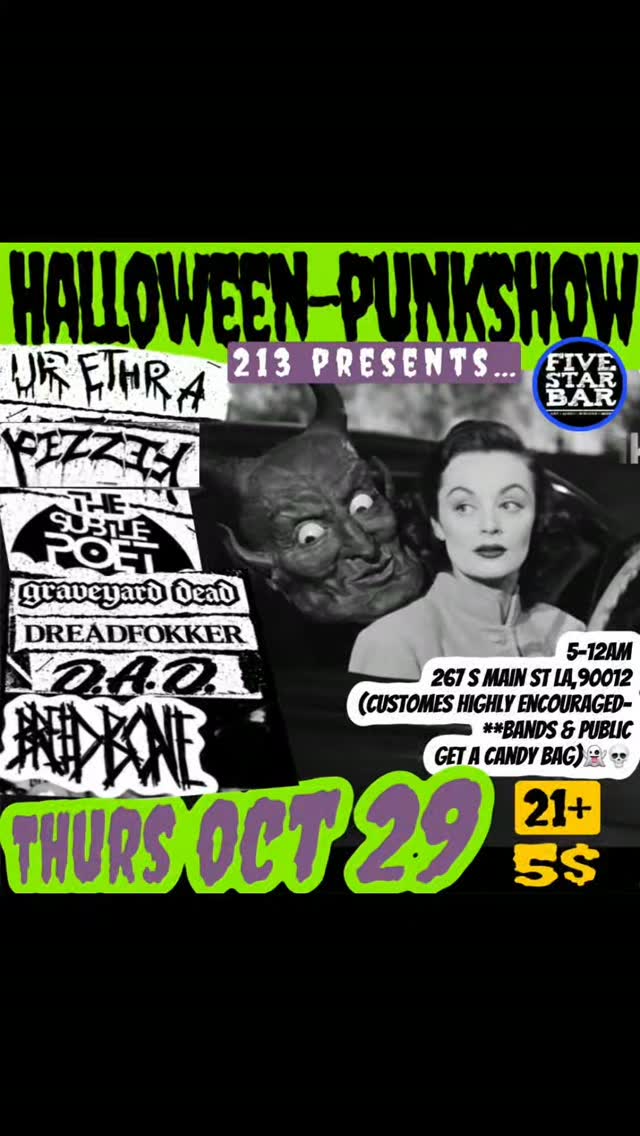 HOLLOWEEN PUNK SHOW!!!