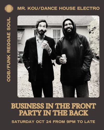 SOUND ROOM PRESENTS... A little business. A lot of party.