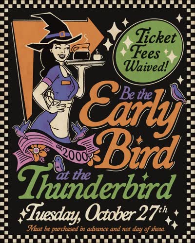 EARLY BIRD NIGHT NEXT WEEK!