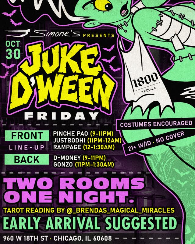 JUKEO'WEEN @simones_bar HALLOWEEN WEEKEND