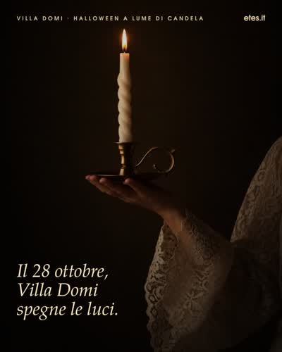 Halloween a lume di candela