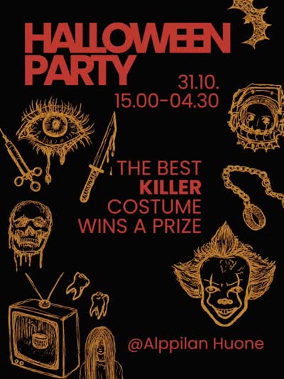 HALLOWEEN PARTY @ ALPPILAN HUONE