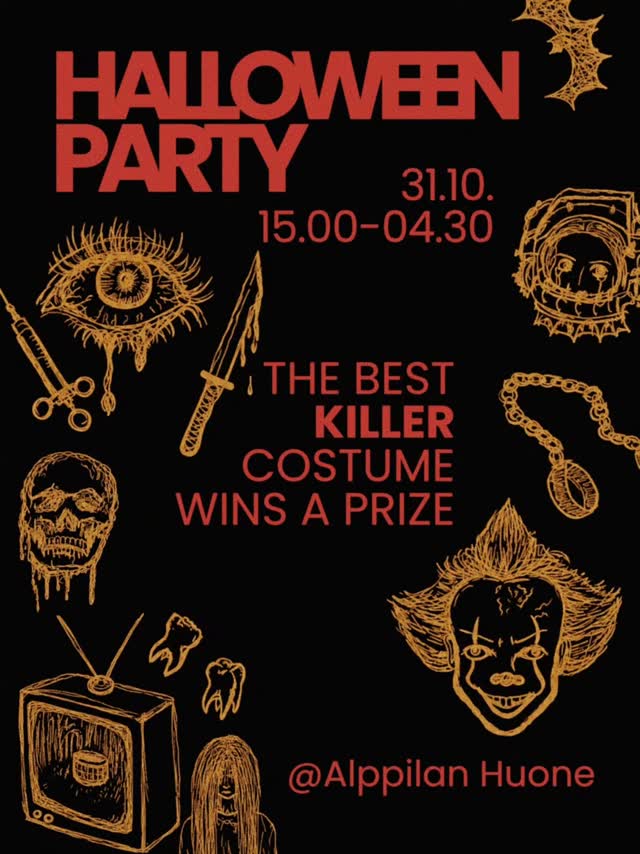 HALLOWEEN PARTY @ ALPPILAN HUONE