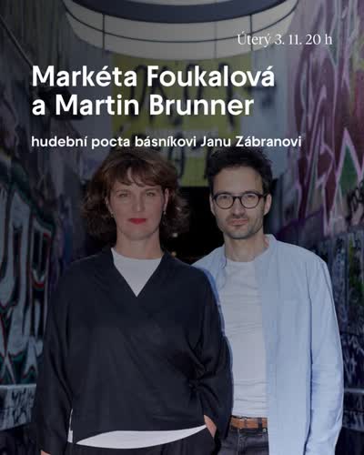 Zábrana - Jazz and poetry concert by Markéta Foukalová and Martin Brunner