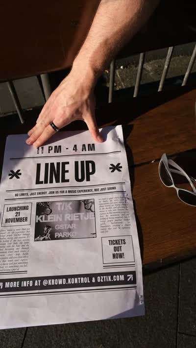 LINE UP - Launching November 21