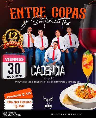 ¡12 AÑOS HACIENDO HISTORIA Y LO CELEBRAMOS A LO GRANDE! - CADENCIA CLUB EN VIVO