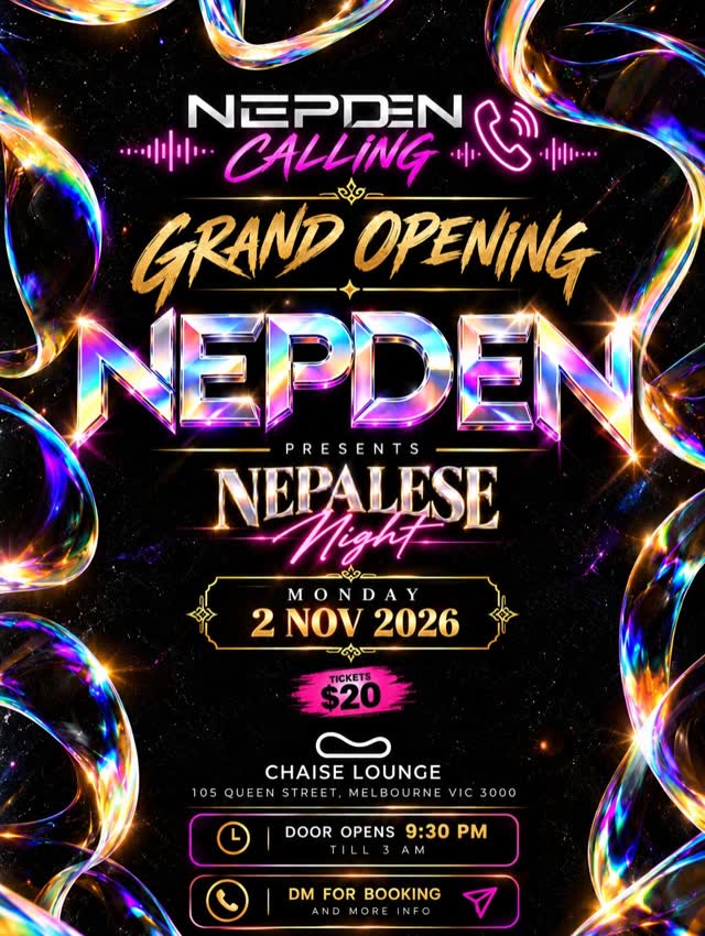 NEPDEN PRESENTS: GRAND OPENING — NEPALESE NIGHT!