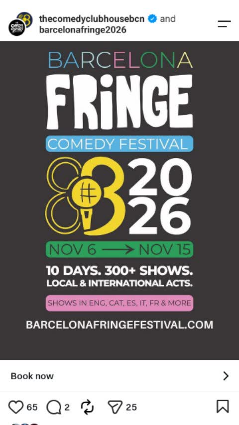 Barcelona Fringe Comedy Festival 2026