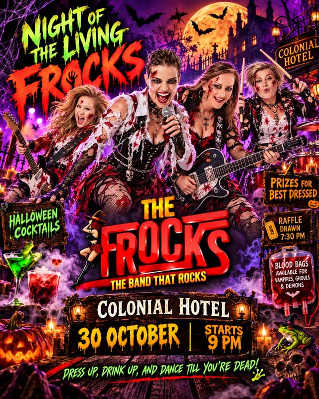 THE FROCKING DEAD ARE COMING TO THE COLONIAL!