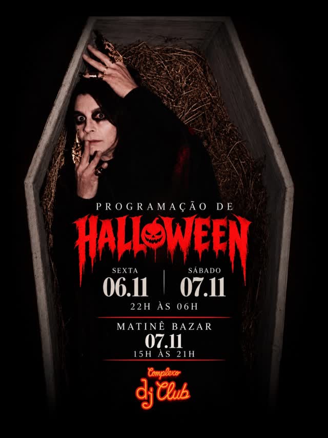 PROGRAMAÇÃO DE HALLOWEEN DJ CLUB
