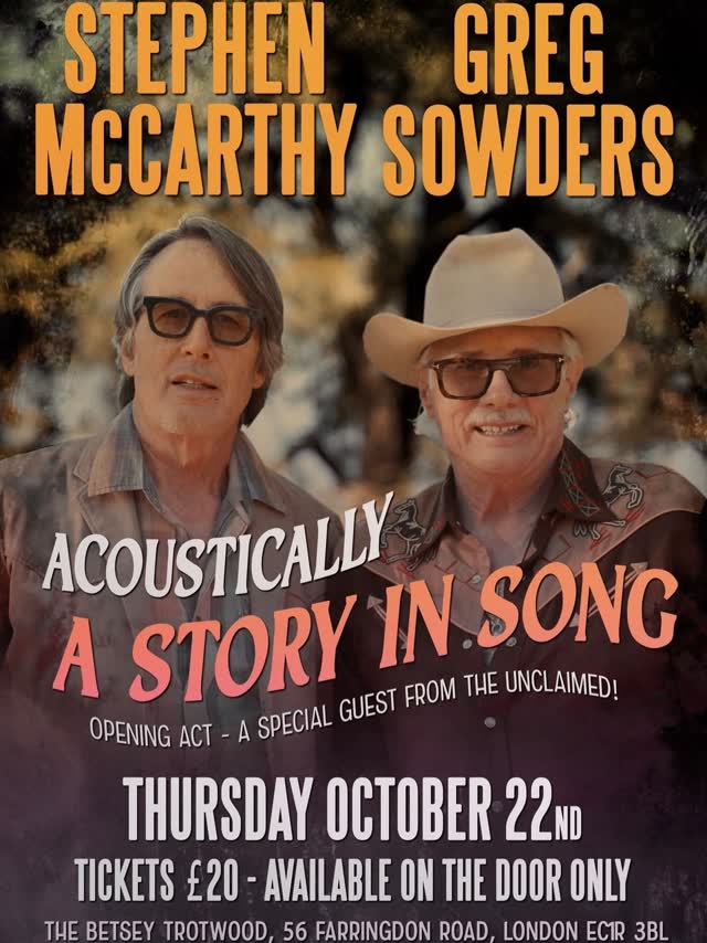 Stephen McCarthy & Greg Sowders (from The Long Ryders) Show