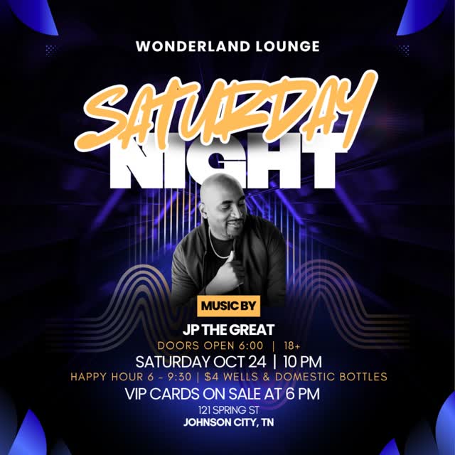 Saturday Night at Wonderland with DJ Greatent