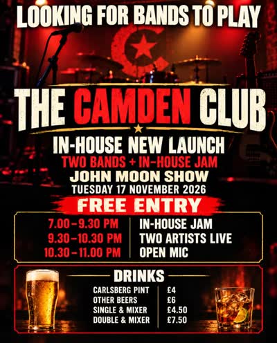 The Camden Club In-House New Launch - John Moon Show