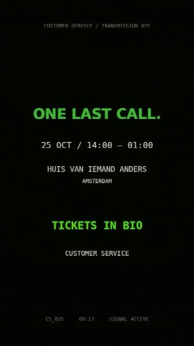 ADE IS HERE. Closing out ADE at Huis van Iemand Anders