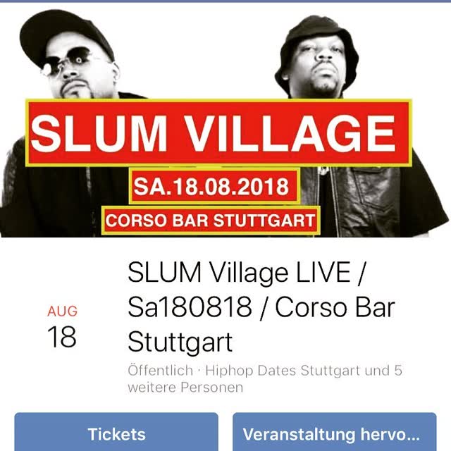 Live in der @corsobarstuttgart / @officialslumvillage #jdillarestinpeace #slumvillage #jdilla #reppin