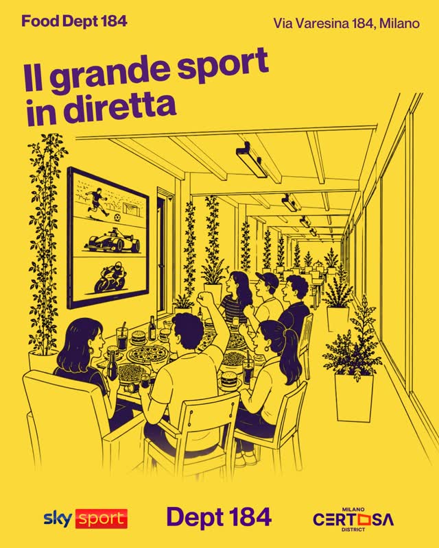 Live sports viewing event at Department 184 Food Court
