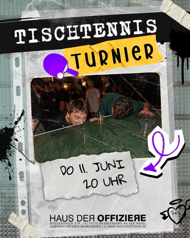 Tischtennisturnier 🗓️ 11.06.2026 🕗 ab 20:00 Uhr