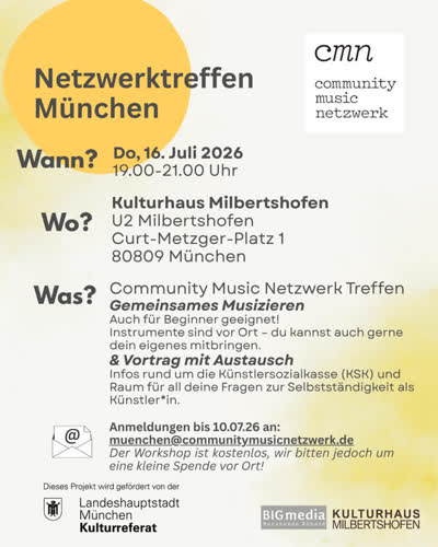 Community Music Netzwerk Treffen in München 🎶