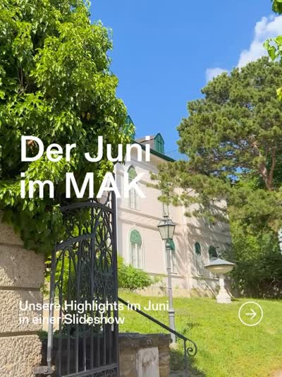 Der Juni in Wien: draußen wird’s heiß, im MAK bleibt’s kühl. Und einen kühlen Kopf solltet ihr euch bewahren, um auch wieder aus dem Labyrinth der Ausstellung GLANZSTÜCKE (Eröffnung 9.6.) zu finden. 🌀