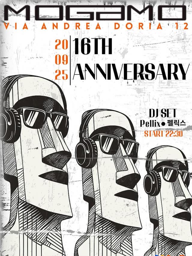 16 anni di Mogamo Milano