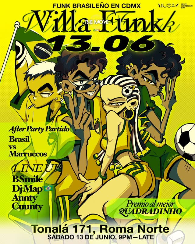 World Cup After Party: Brasil Vs. Marruecos @musakmx