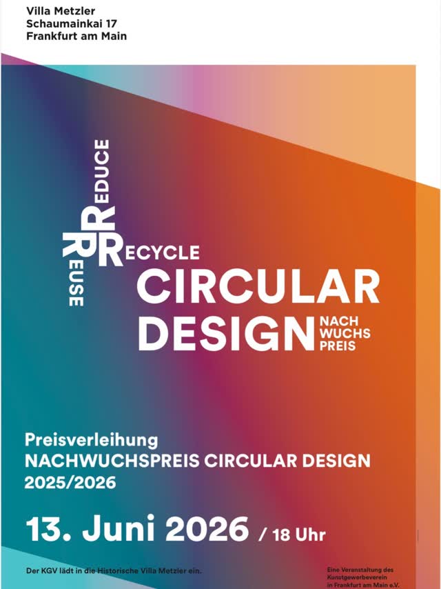Einladung zur Preisverleihung Nachwuchspreis Circular Design