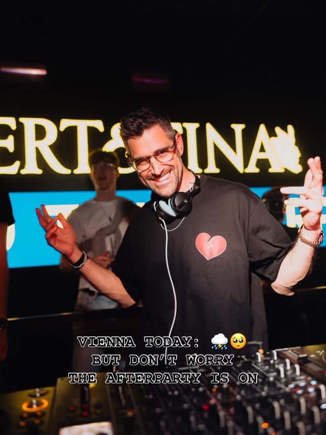 Vienna today: ⛈️🥺 But the forecast says it clears up in the afternoon — and either way, the afterparty is happening. Albert & Tina Afterparty starts tonight from 22:30 at O - der Klub. Free entry for everyone, no matter if you joined Albert & Tina before or just want to come by later.🙏🌞 3 floors. 3 genres. Free entry. 18+. And since tomorrow is a holiday, there’s really no reason to stay home.👀 See you later.🫶🫶🫶
