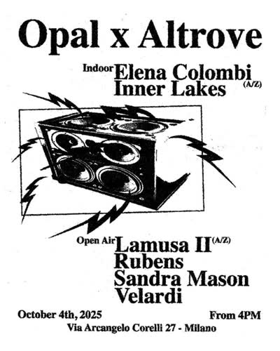 October 4th, season opener with @altrovemilano