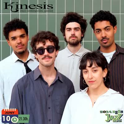 El próximo 10/06 concierto de jazz groove con KINESIS al @sodacustic