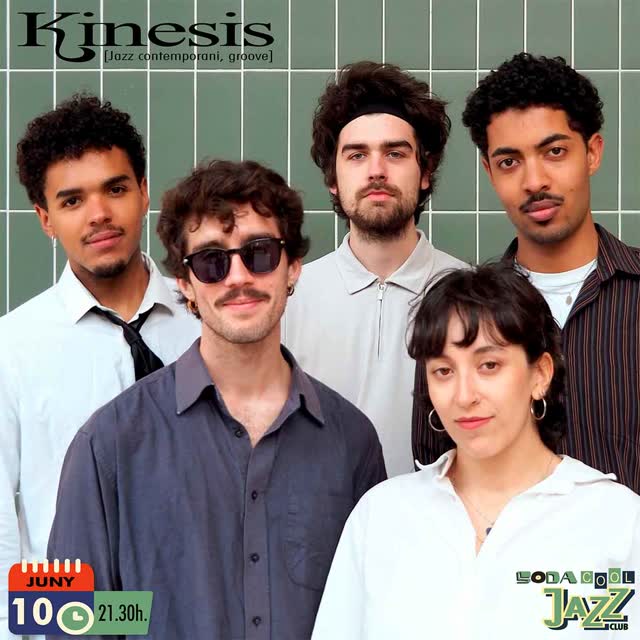 El próximo 10/06 concierto de jazz groove con KINESIS al @sodacustic