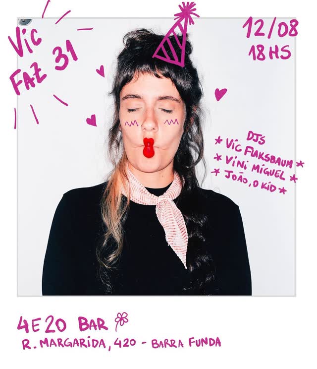 Este sábado a @vicflaksbaum celebra o ciclo novo comandando o som junto de  @quetalreginas