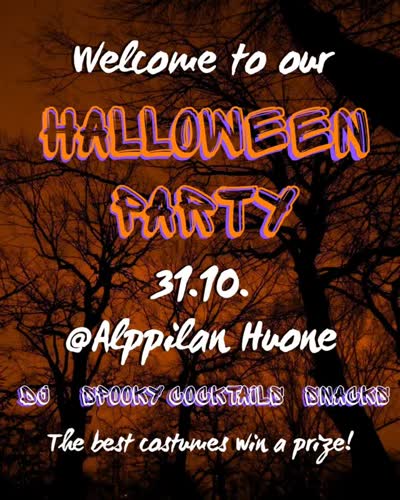 Spooky night at Alppilan Huone / Halloween DJ event