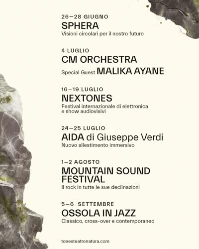 Recap: ecco l’estate di Tones Teatro Natura