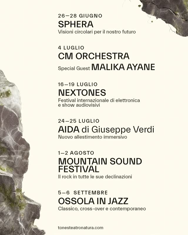 Recap: ecco l’estate di Tones Teatro Natura