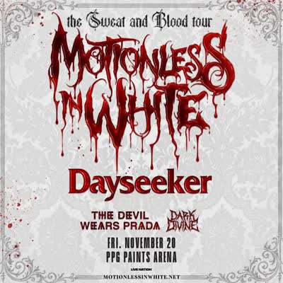 LET’S GO! 🤘 Get ready for Motionless In White’s THE SWEAT AND BLOOD TOUR