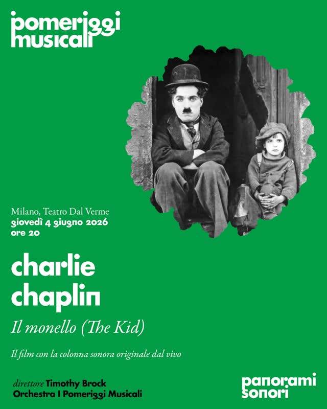 Panorami sonori 2026: The Kid (Charlie Chaplin) - Live Score Performance
