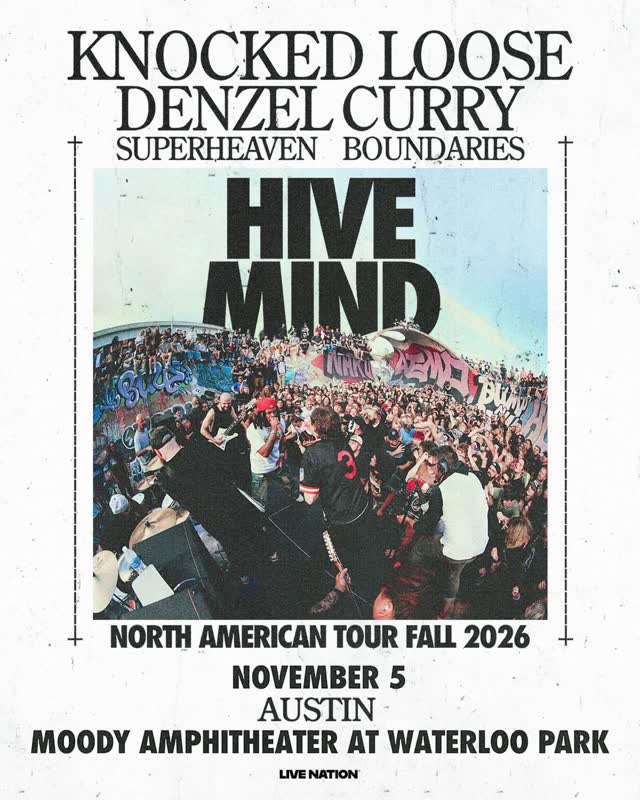 ON SALE NOW! 🐝 @knockedloosehc & @denzelcurryph with special guests @superheavenband and @boundariesct on November 5 at Moody Amphitheater at Waterloo Park!